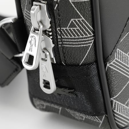 Lacoste - Sacoche Monogram Noir Gris