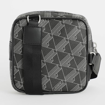 Lacoste - Sacoche Monogram Noir Gris