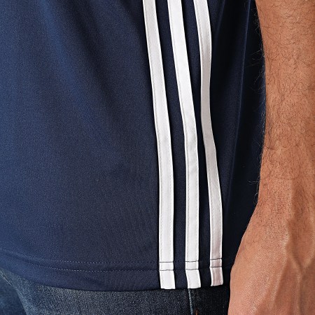 Adidas Sportswear - Tee Shirt A Bandes JD0452 Bleu Marine Rouge