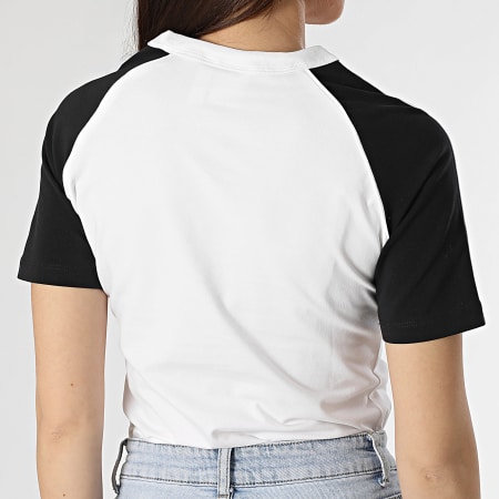 Adidas Originals - Tee Shirt Femme 3 Stripes JD0834 Blanc Noir