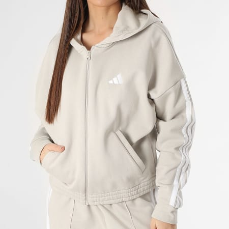 Adidas Sportswear - Ensemble De Survetement A Bandes Femme Energize JD2667 Gris Clair