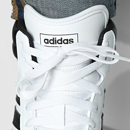 Adidas Sportswear - Hoops 4.0 Mid Sneakers JQ9993 Footwear White Core Black  Grey Two - Ryses