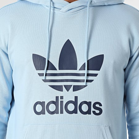 Adidas Originals - Sudadera con capucha Trefoil JN7012 Azul claro