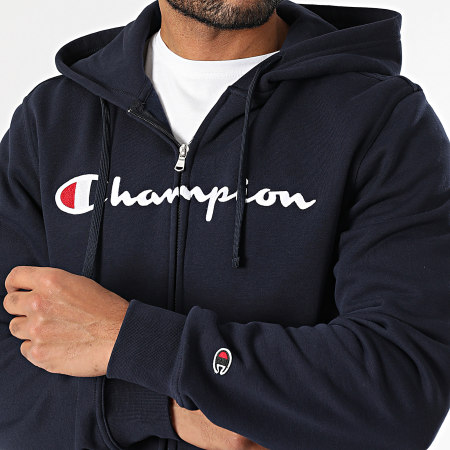 Champion - Hooded Zip Sweat 220255 Navy Blue - Ryses