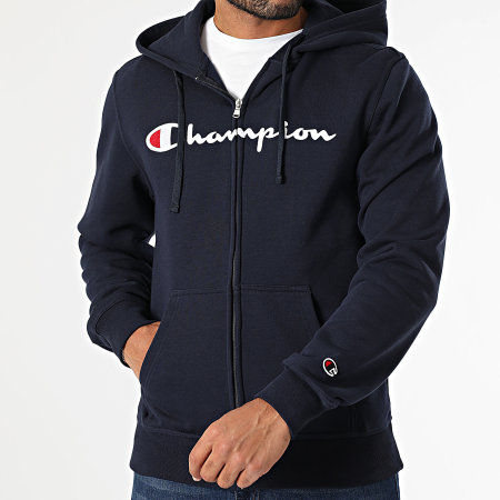 Champion - Hooded Zip Sweat 220255 Navy Blue - Ryses