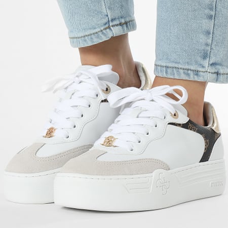 Guess - Baskets Femme FLPSWOELE12 White