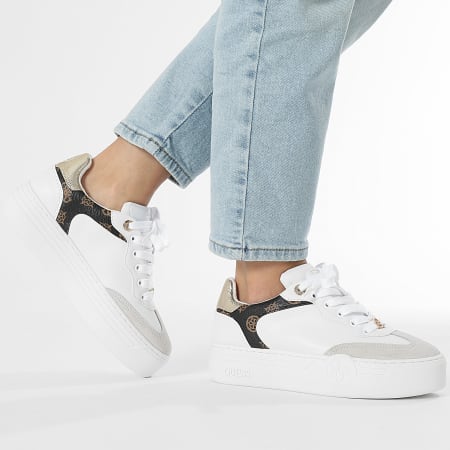 Guess - Baskets Femme FLPSWOELE12 White
