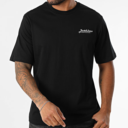 Jack And Jones - Beau Frontprint Tee Negro