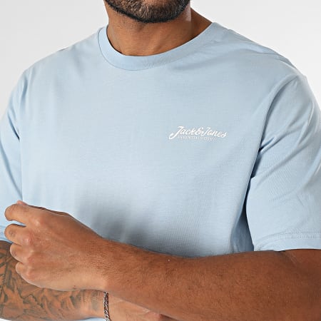 Jack And Jones - Camiseta Beau Frontprint Azul Claro