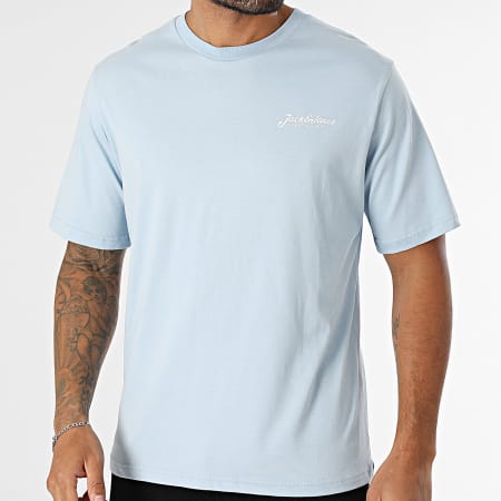 Jack And Jones - Camiseta Beau Frontprint Azul Claro
