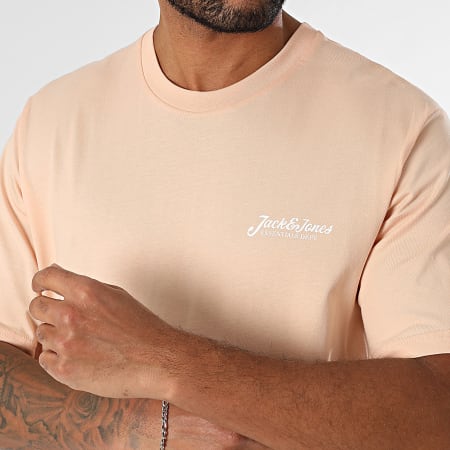 Jack And Jones - Camiseta Beau Frontprint Naranja