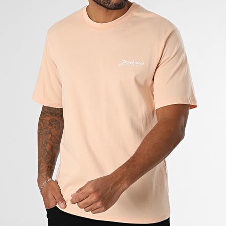 Jack And Jones - Camiseta Beau Frontprint Naranja