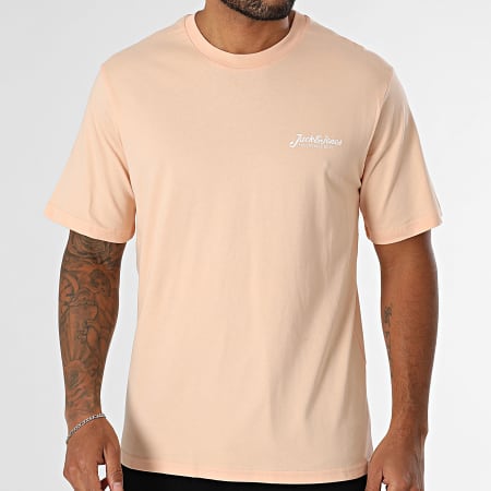 Jack And Jones - Camiseta Beau Frontprint Naranja