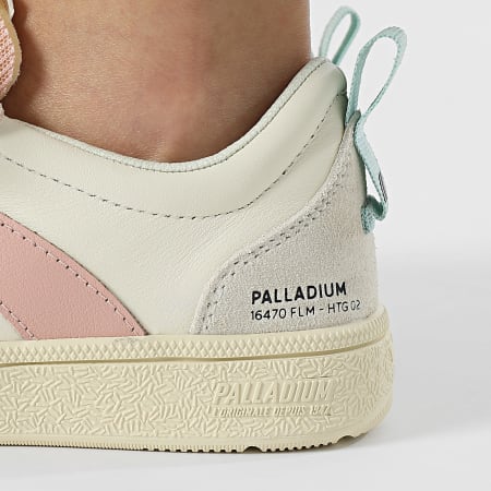 Palladium - Zapatillas Mujer Pallacup Flame Piel 74485 Cream Powder Pink