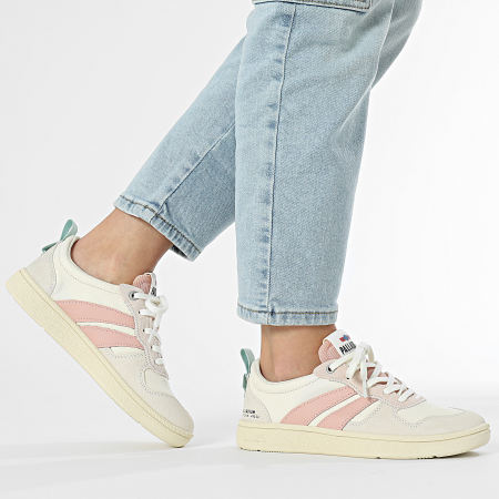 Palladium - Zapatillas Mujer Pallacup Flame Piel 74485 Cream Powder Pink