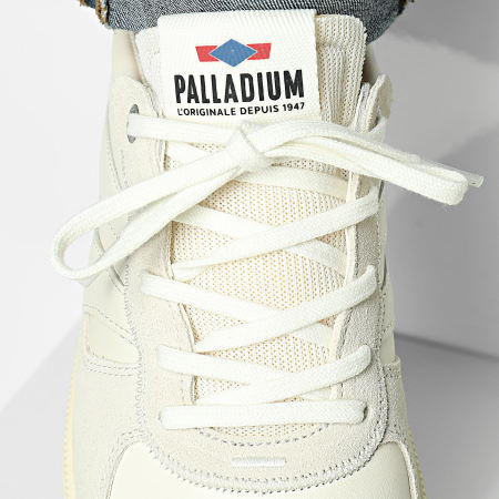 Palladium - Zapatillas Pallacup Flame 74485 Crema Blanco