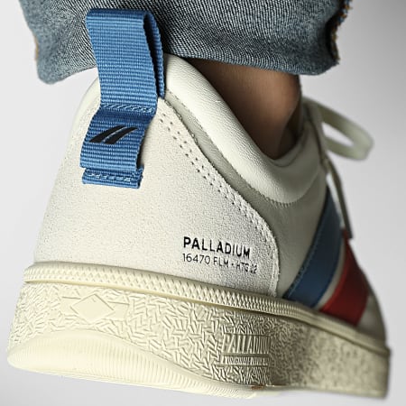 Palladium - Zapatillas Pallacup Flame 74485 Cream Chili Blue