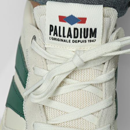 Palladium - Zapatillas Pallacup Flame 74485 Crema Verde Follaje