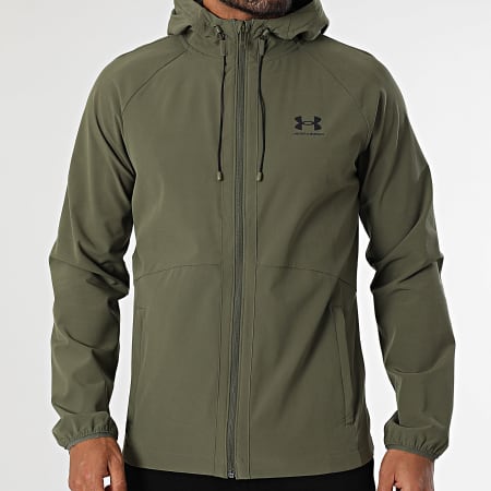 Under Armour - Cortaviento Stretch Woven 6003001 Caqui Verde