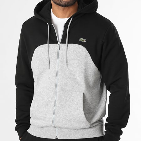 Capuche Lacoste Homme Pull Lacoste Noir Et Gris Sweat à Capuche