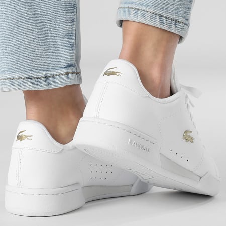 Lacoste - Baskets Femme Carnaby Cup 125 White Gold