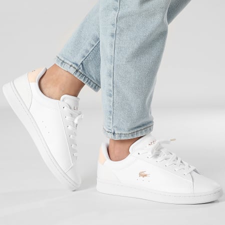 Lacoste - Carnaby Set 224 Blanco Rosa Claro Zapatillas Mujer