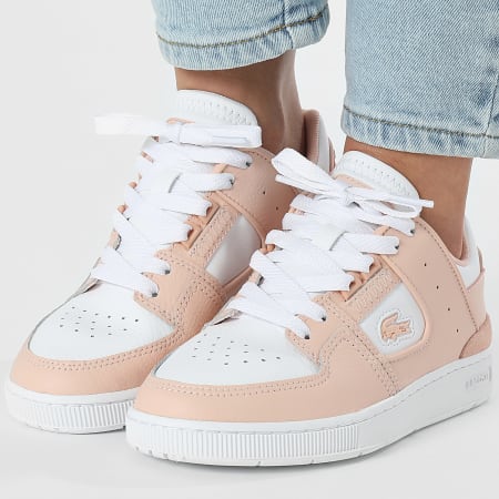 Lacoste - Baskets Femme Court Cage 125 Light Pink White