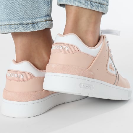 Lacoste - Baskets Femme Court Cage 125 Light Pink White