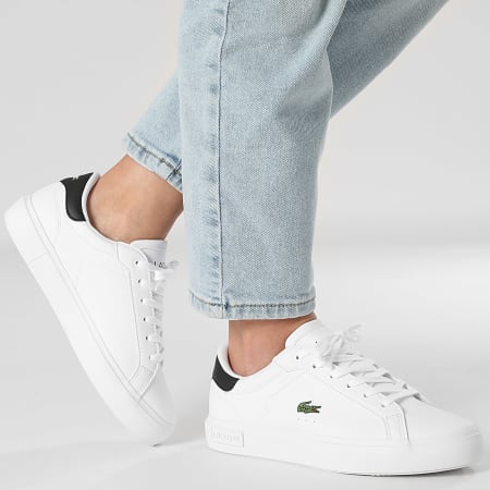 Lacoste - Baskets Femme Powercourt 125 White Black