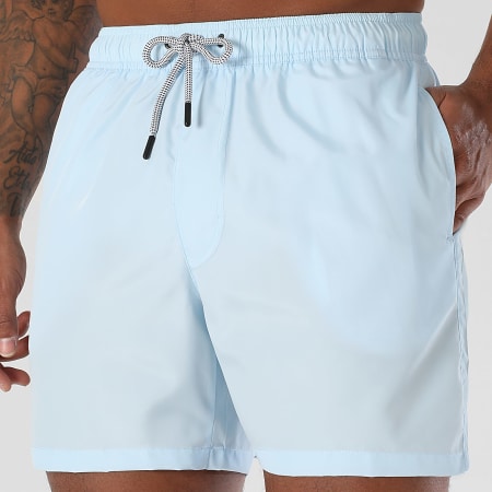 LBO - Short De Bain Uni 0354 Bleu Clair