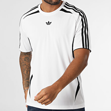 Adidas Originals - Tee Shirt A Bandes Teamgeist JP1113 Blanc