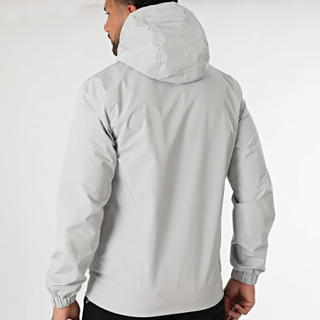 Classic Series - Chaqueta gris con capucha y cremallera