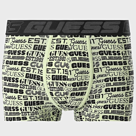 Guess - Lot De 3 Boxers U5RG15-K6YW1 Noir Vert Clair