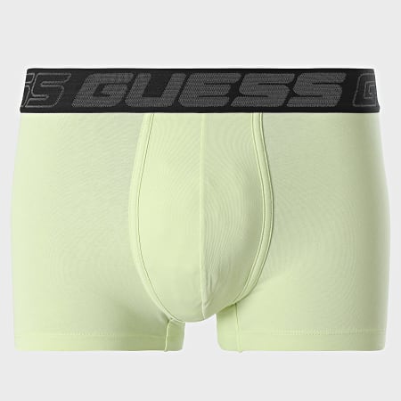 Guess - Lot De 3 Boxers U5RG15-K6YW1 Noir Vert Clair