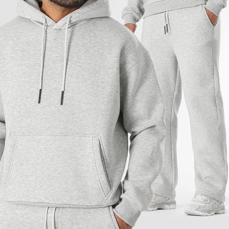 LBO - Ensemble Sweat Capuche Et Pantalon Jogging 3722 Gris Chiné