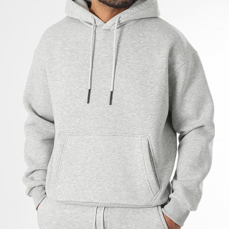 LBO - Ensemble Sweat Capuche Et Pantalon Jogging 3722 Gris Chiné