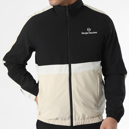 Sergio Tacchini - Alata Stripe Track Suit 41055 Black Beige - Ryses