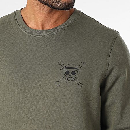 One Piece - Mugiwara Sudadera cuello redondo Caqui Verde