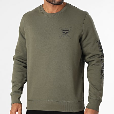 One Piece - Mugiwara Sudadera cuello redondo Caqui Verde