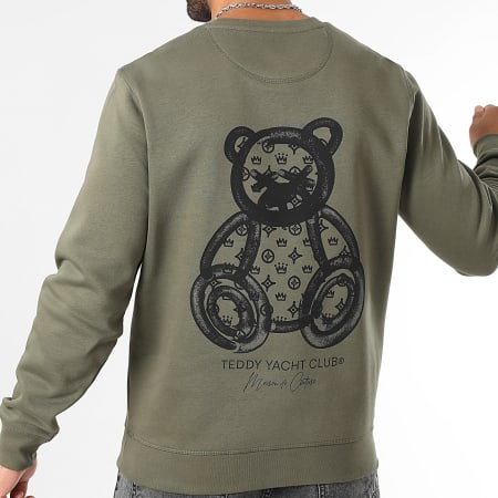 Teddy Yacht Club - Maison De Couture Sudadera cuello redondo Caqui Verde Negro