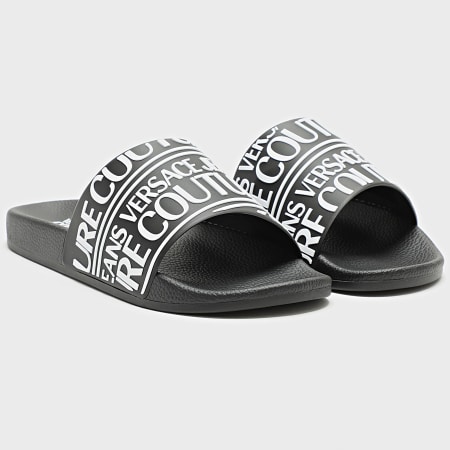 Versace Jeans Couture - Sandalias Fondo Slide 78YA3SQ1-71352 Negro