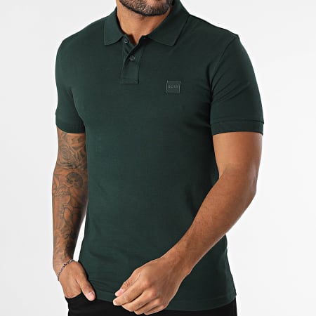 BOSS - Polo de manga corta Slim Passenger 50507803 Verde oscuro