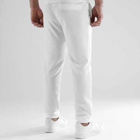 LBO - Pantalon Jogging Waffle 0534 Blanc