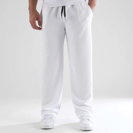 Classic Series - Waffle Large Jogging Pants 1307 White