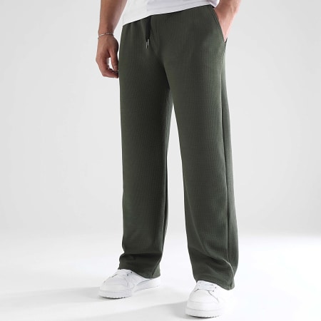 LBO - Pantalon Jogging Waffle Large 1368 Vert Kaki