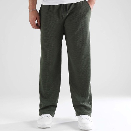LBO - Pantalon Jogging Waffle Large 1368 Vert Kaki