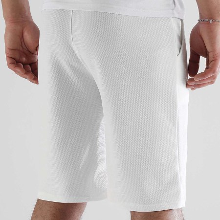 LBO - Short Jogging Texturé Relaxed Waffle 1491 Blanc