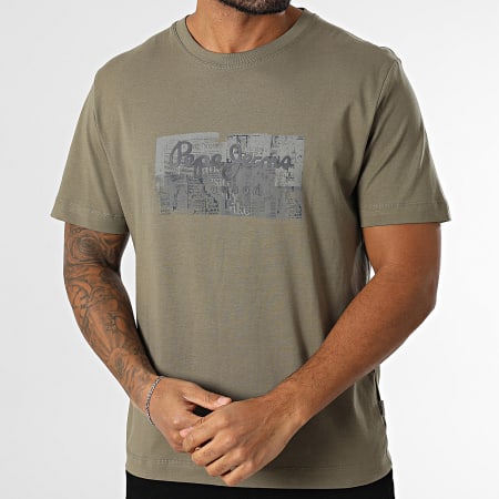 Pepe Jeans - Tee Shirt Dalter PM509780 Vert Kaki