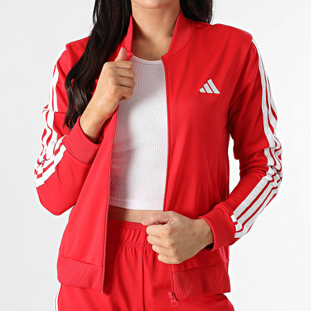 Adidas Sportswear - Ensemble De Survetement A Bandes Femme 3 Stripes JD2684 Rouge