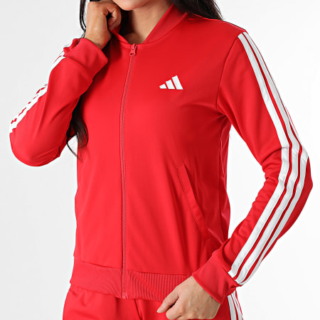 Adidas Sportswear - Ensemble De Survetement A Bandes Femme 3 Stripes JD2684 Rouge